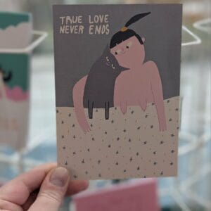 Slinga Postkarte true love never ends