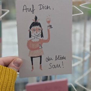 Slinga Postkarte Auf dich!