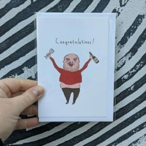 Congratulations! Klappkarte von Eat Mielies