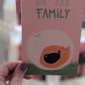 Slinga Postkarte we are family