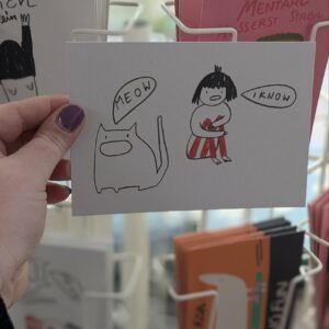 Slinga Postkarte Meow - I know