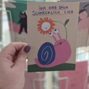 Slinga Postkarte schnecklich lieb