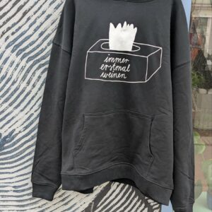 immer erstmal weinen Pulli (schwarz und pink)