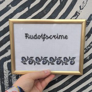 Rudolfscrime Stickbild
