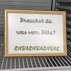 Brauchst du was vom Billa? Stickbild