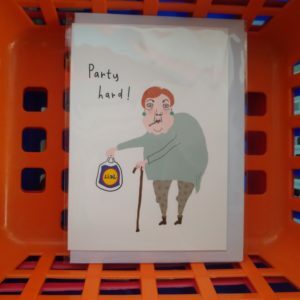 Party hard! Klappkarte