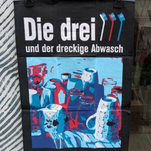 Die drei Spülbürsten Geschirrtuch