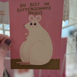 Slinga Postkarte Du bist ne rattenscharfe Maus