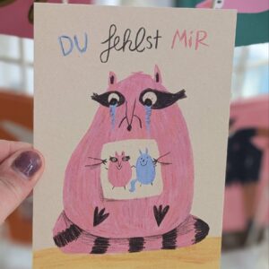 Slinga Postkarte Du fehlst mir