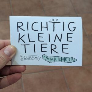 Der richtig kleine Tiere Kalender von Caroline Frett