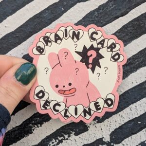 Brain Card Declined Magnet