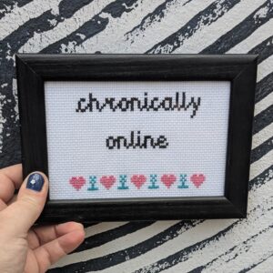 chronically online Stickbild