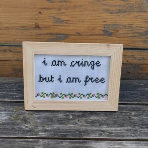 i am cringe but i am free Stickbild