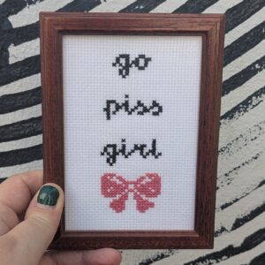 go piss girl Stickbild