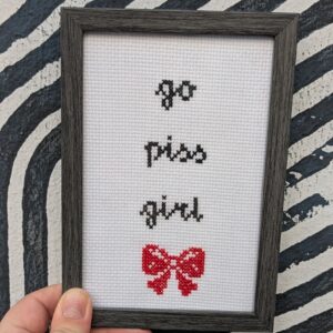 go piss girl Stickbild