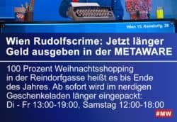 Illustration der Metaware Öffnungszeiten in der Weihnachtszeit